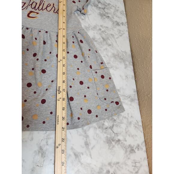 NBA Cleveland Cavaliers Girls' Short Sleeve Twirl Dress Size Medium 5/6 - Picture 6 of 6